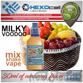 mix shake vape - natura 30/60 ml milky voodoo